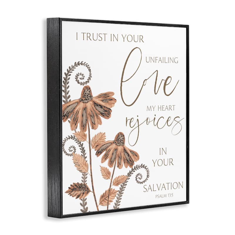 Stupell Trust In Your Unfailing Love Framed Giclee Art Design By Annie LaPoint