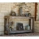 preview thumbnail 1 of 7, Rustic Farmhouse Handmade Reclaimed Wood Sofa Console Table Natural