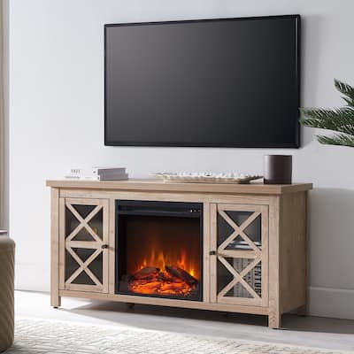 Colton TV Stand with Log Fireplace Insert