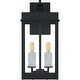 preview thumbnail 3 of 5, Carmen 2-Light Matte Black Outdoor Wall Lantern