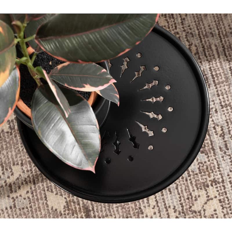 Kate and Laurel Miki Metal Drink Table - 10x10x23