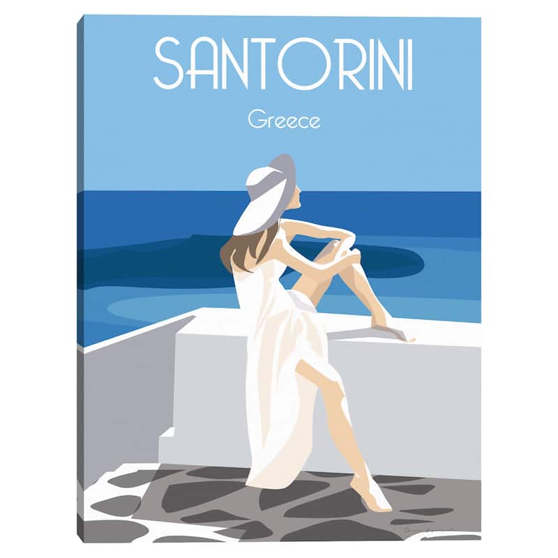 Santori Canvas Art Print
