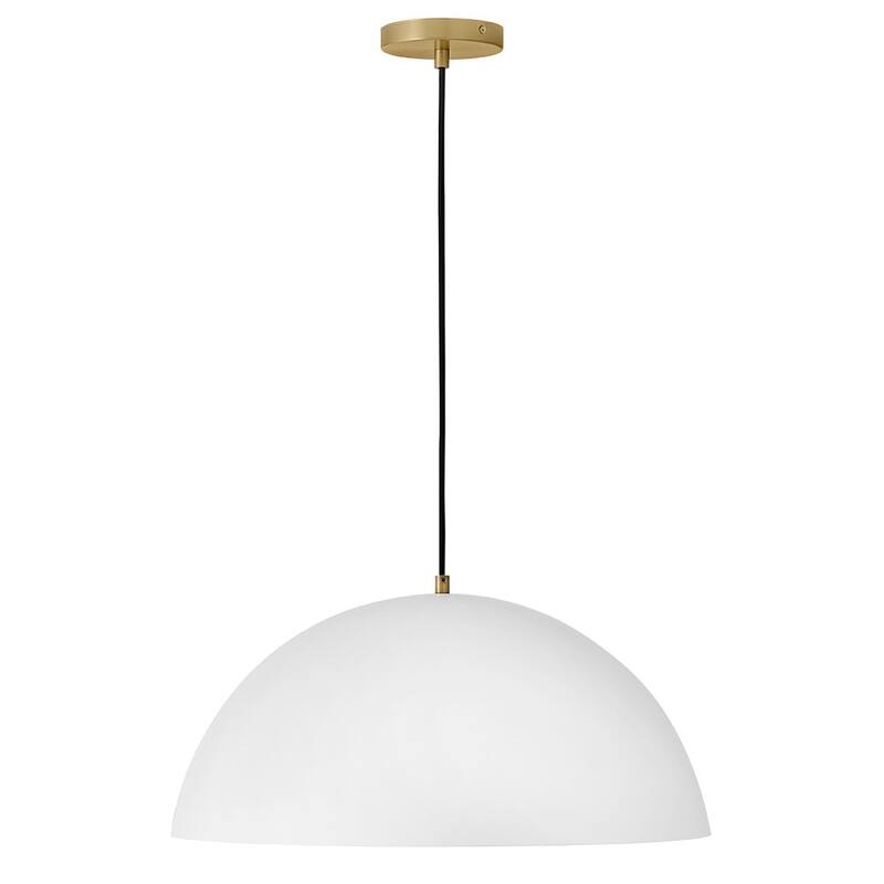 Lark 83304 Lou 1 Light 22" Wide Pendant with Steel Shade