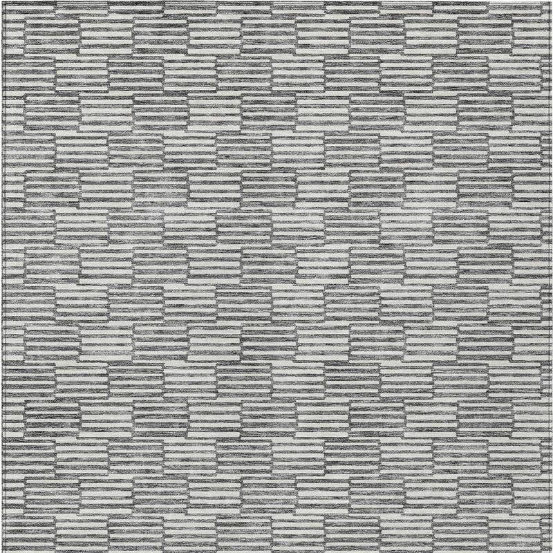 HomeRoots Geometric Transitional Rectangle Outdoor Rug