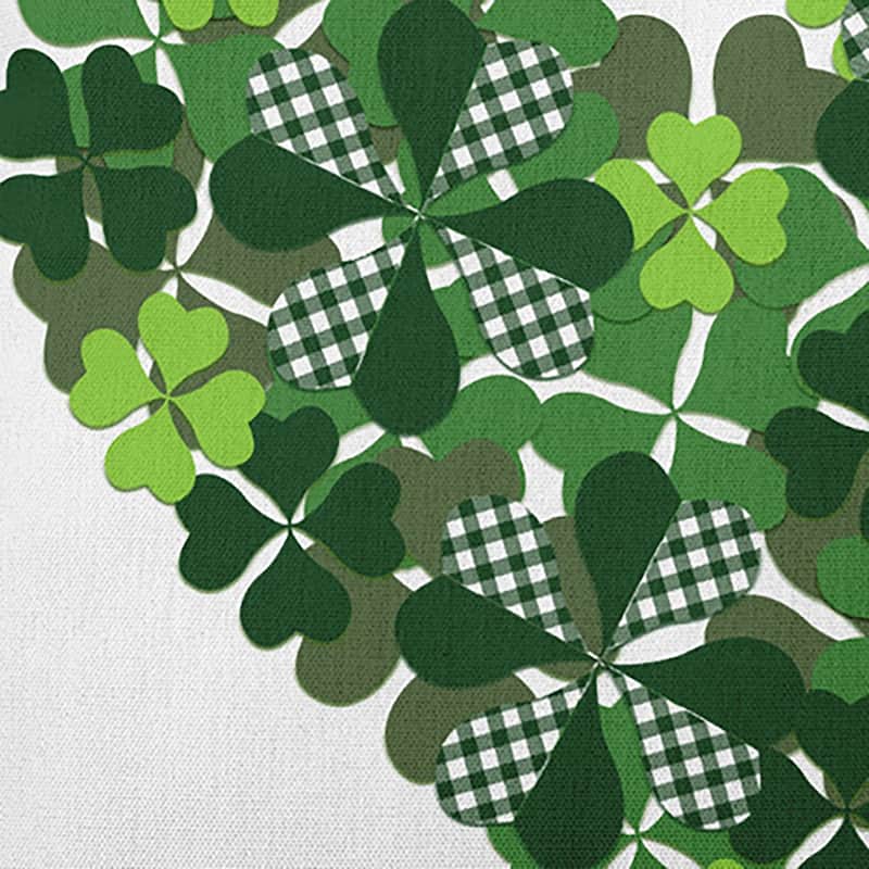 Lucky Heart Indoor/Outdoor Throw Pillow