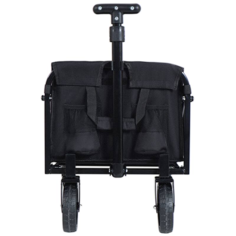 Expandable Dual Layer Utility Wagon Cart,Grocery Cart for Gardening