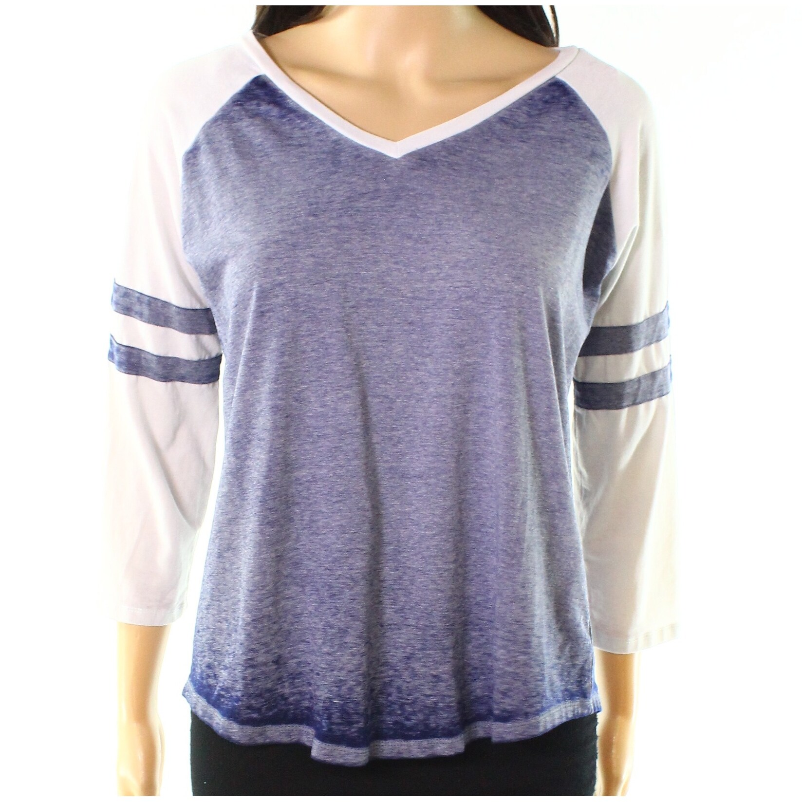 Shop Thyme Honey Blue Women S Size Medium M Colorbklock Knit Top