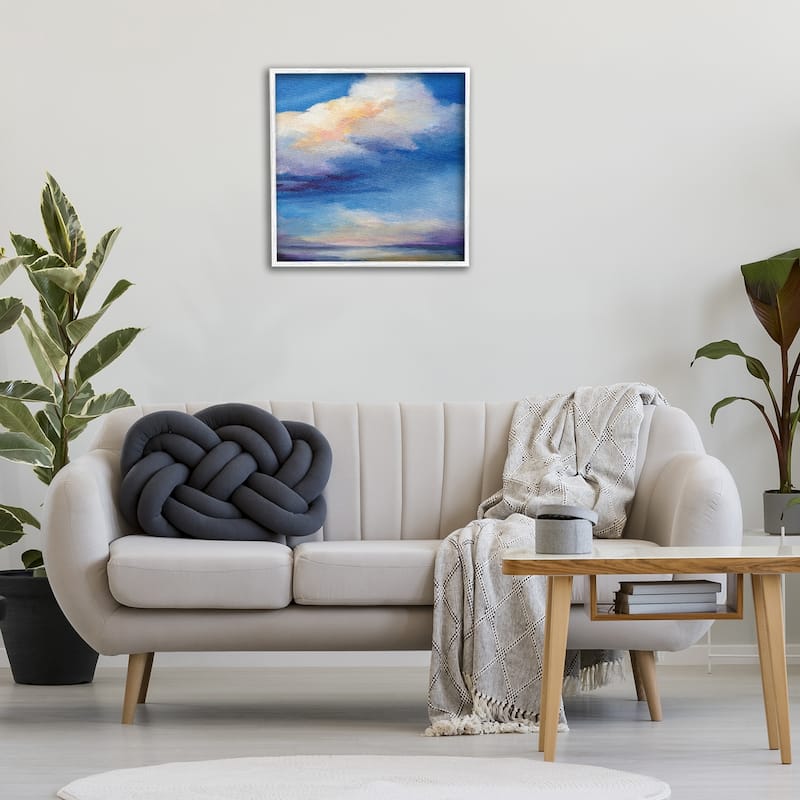 Stupell Pastel Clouds in Vivid Sky Framed Giclee Art Design By Karen Hale