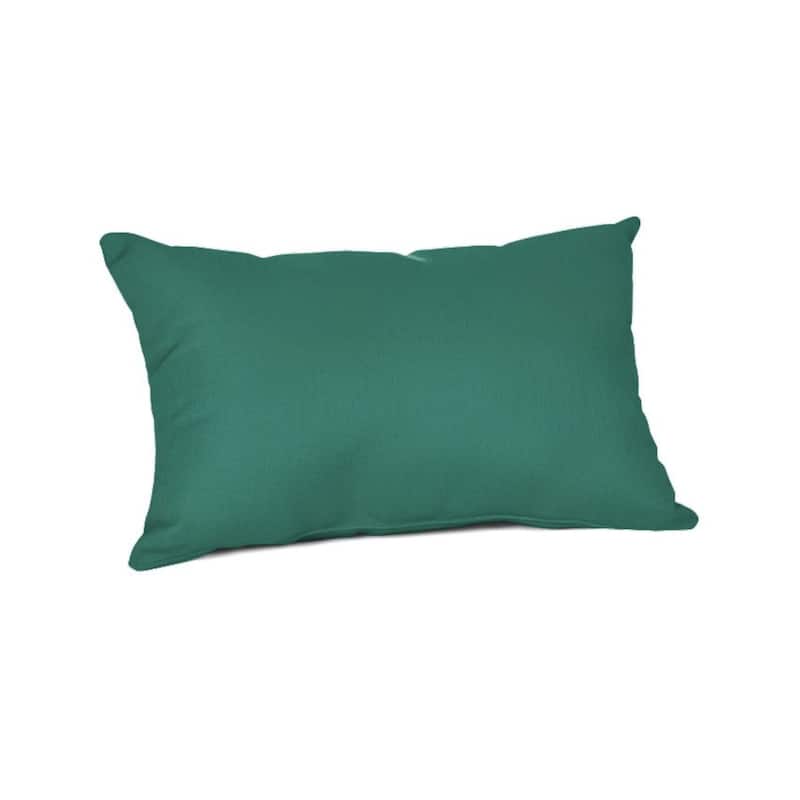 Sunbrella® Solid Fabric 1-Piece Indoor/Outdoor Lumbar Pillow, 19"W x 12"L - Spectrum Aztec
