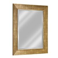 Head West Antique Gold Rectangular Framed Wall Vanity Mirror - 35" x 29 ...