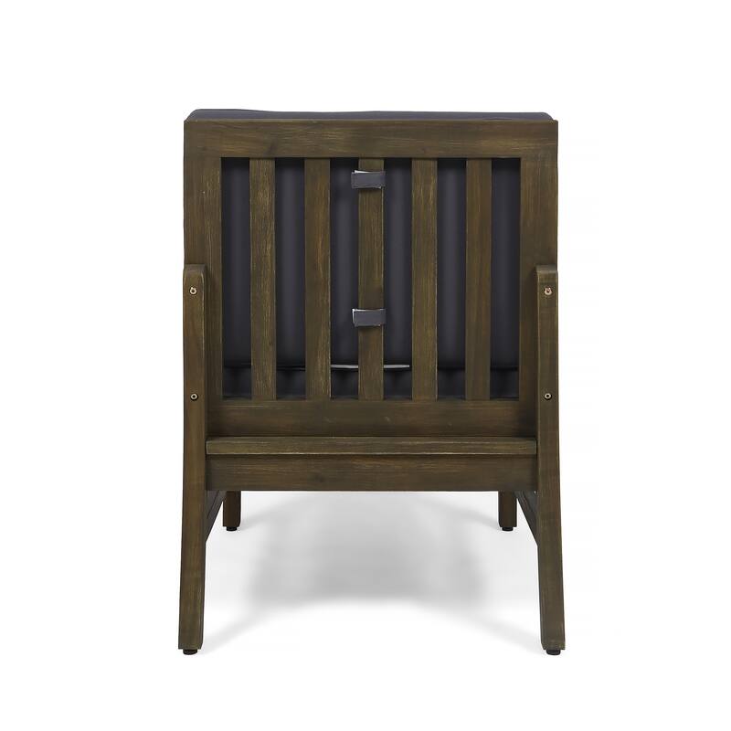 Perla Outdoor Acacia 4-pc. Cushioned Sofa and Table Set by Christopher Knight Home