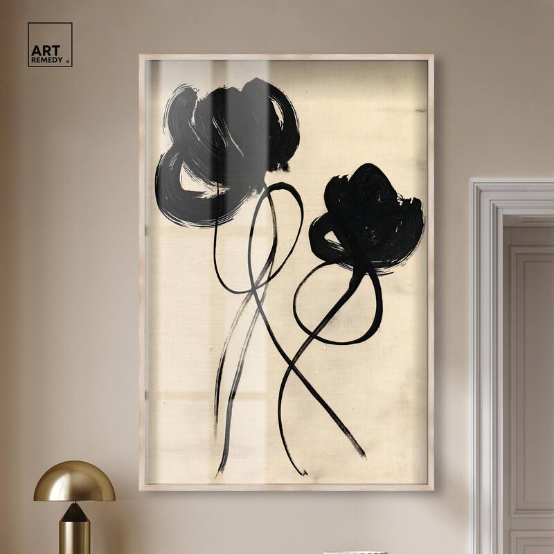 Florals in the Minimal II Shadowbox by Art Remedy