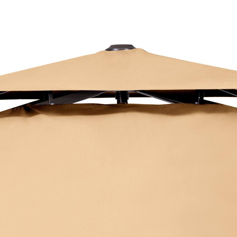 VredHom 9 FT x 12 FT Outdoor Patio Dual Top Cantilever Umbrella