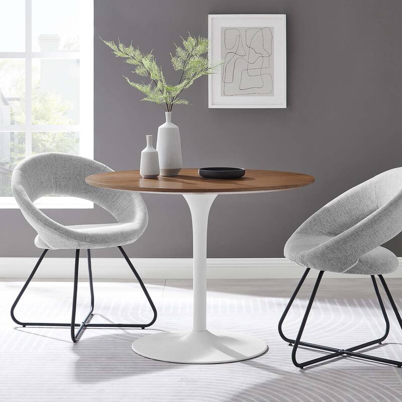 Pursuit 40" Dining Table - Walnut White