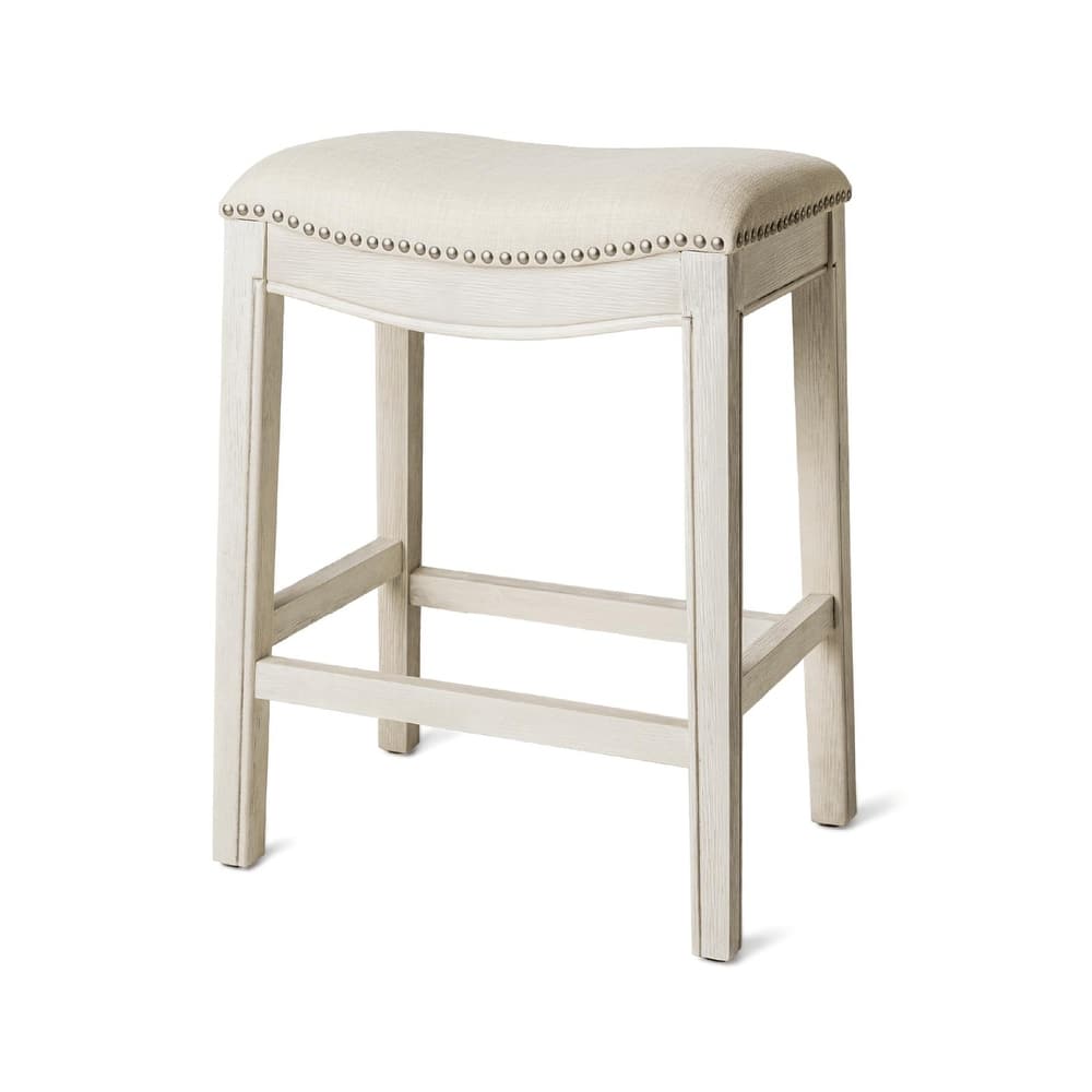 Maven Lane 26" Adrien Saddle Kitchen Counter Height Stool