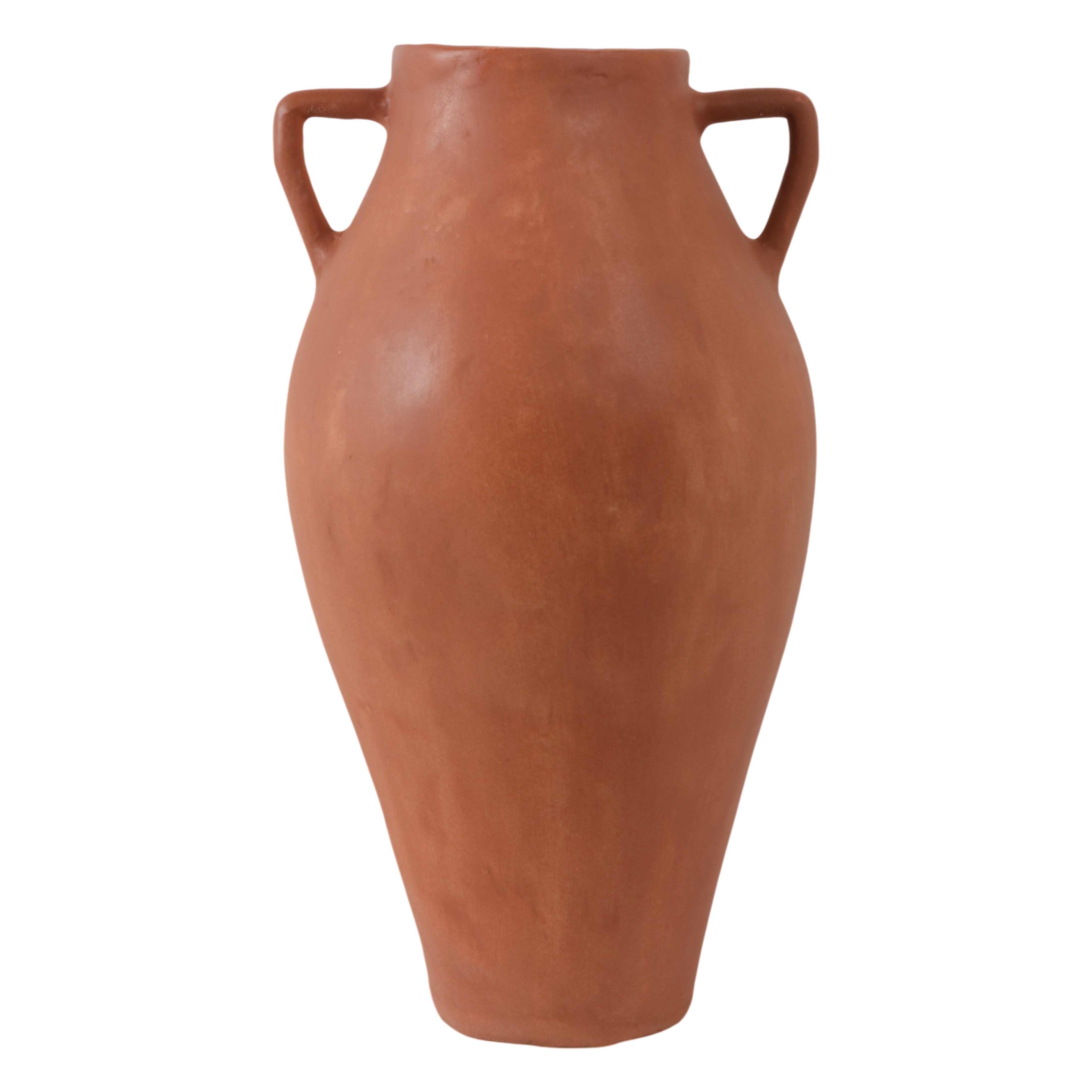 Ecomix Amphora Vase with Rustic Texture and Dual Handles - 19" Brown