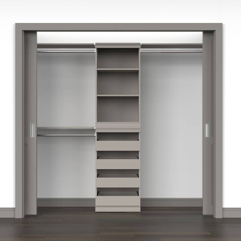ClosetMaid Modular Storage Top Shelf & Hang Rod Kit