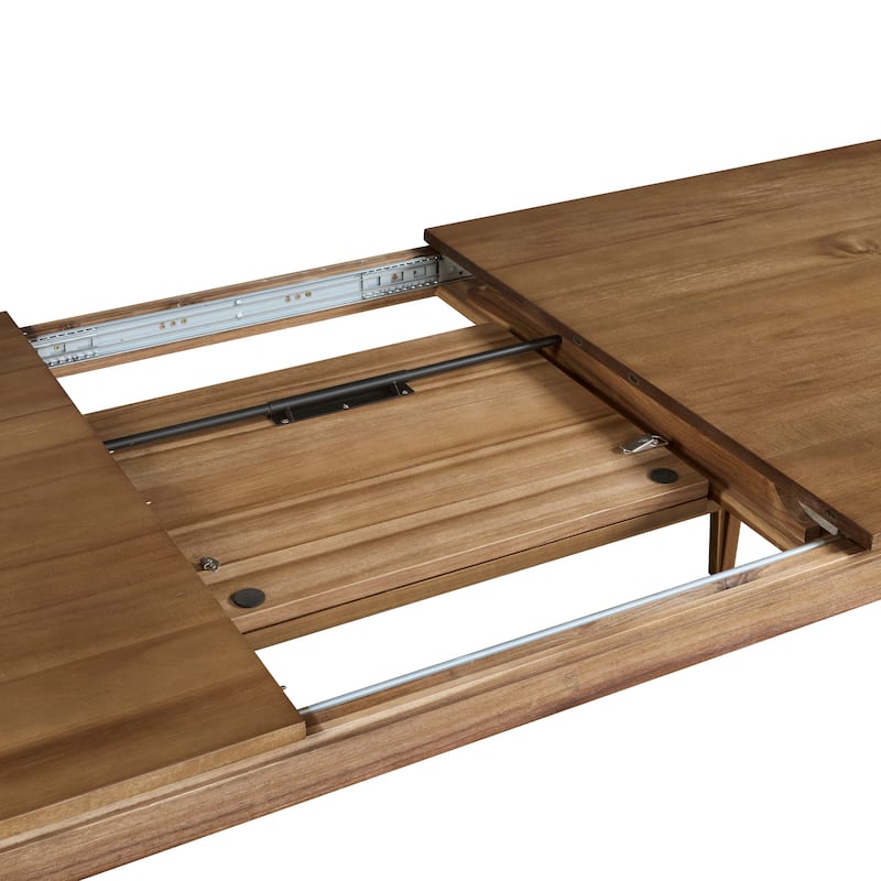 NPD Furniture Hereford 71-93" Extendable Acacia Wood Dining Table