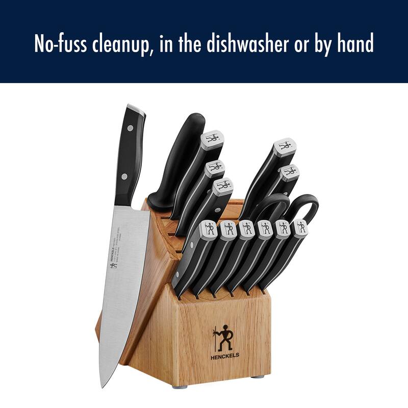 Henckels Refined 15-pc Knife Block Set - Brown