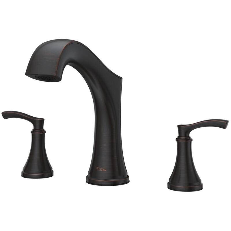 Pfister RT6-5WD Woodbury Deck Mounted Roman Tub Filler - Tuscan Bronze