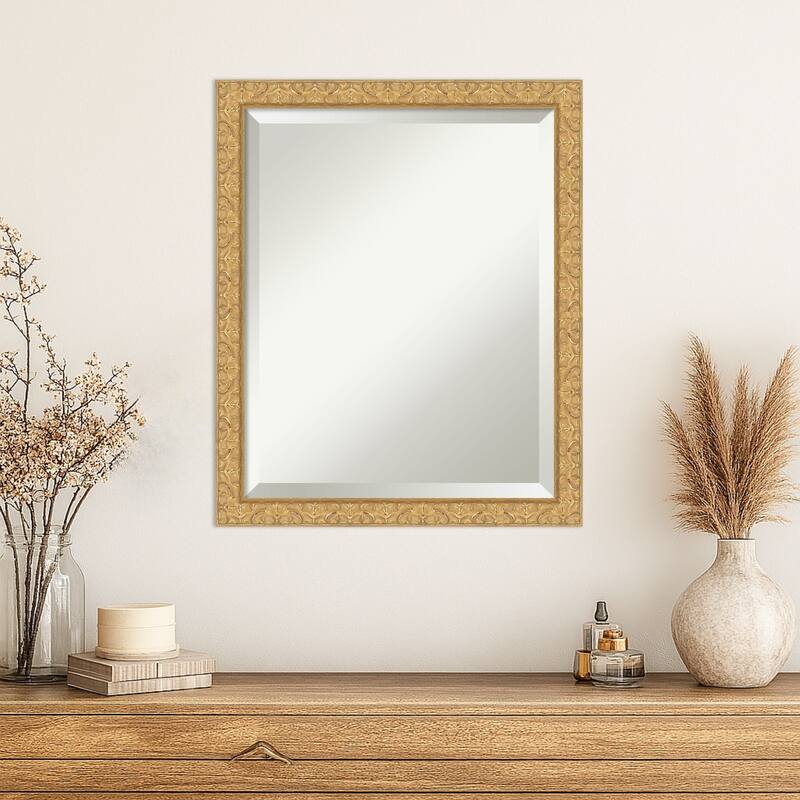 Lila Beveled Wood Framed Wall Mirror
