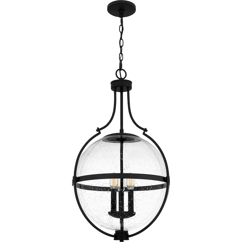 Quoizel Pendant Three Light Pendant - Matte Black