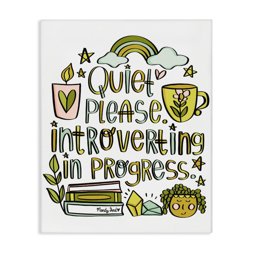 Stupell Introverting In Progress Canvas Wall Art Design By Mandy Ford Art + Illustration
