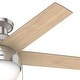 preview thumbnail 4 of 18, Hunter 46" Anslee Low Profile Ceiling Fan with LED Light Kit and Pull Chain