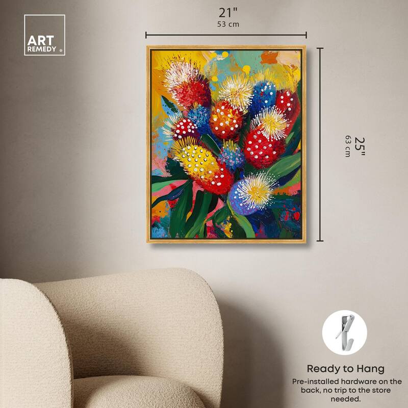 Vivid Flora II Canvas by Art Remedy