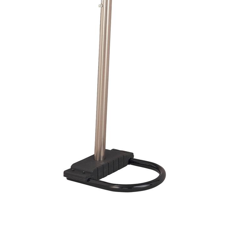 Jardine Chrome and Black Floor Lamp