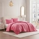 preview thumbnail 2 of 5, Betsey Johnson Flirty Bows Reversible Pink Comforter Set