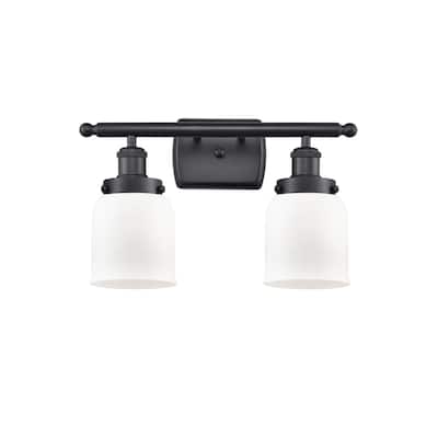 Innovations Lighting Small Bell 2 Light 16" Wide Vanity Light