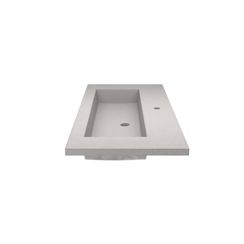 Capistrano 48.5-inch Concrete Vanity Top with Integral Trough Sink