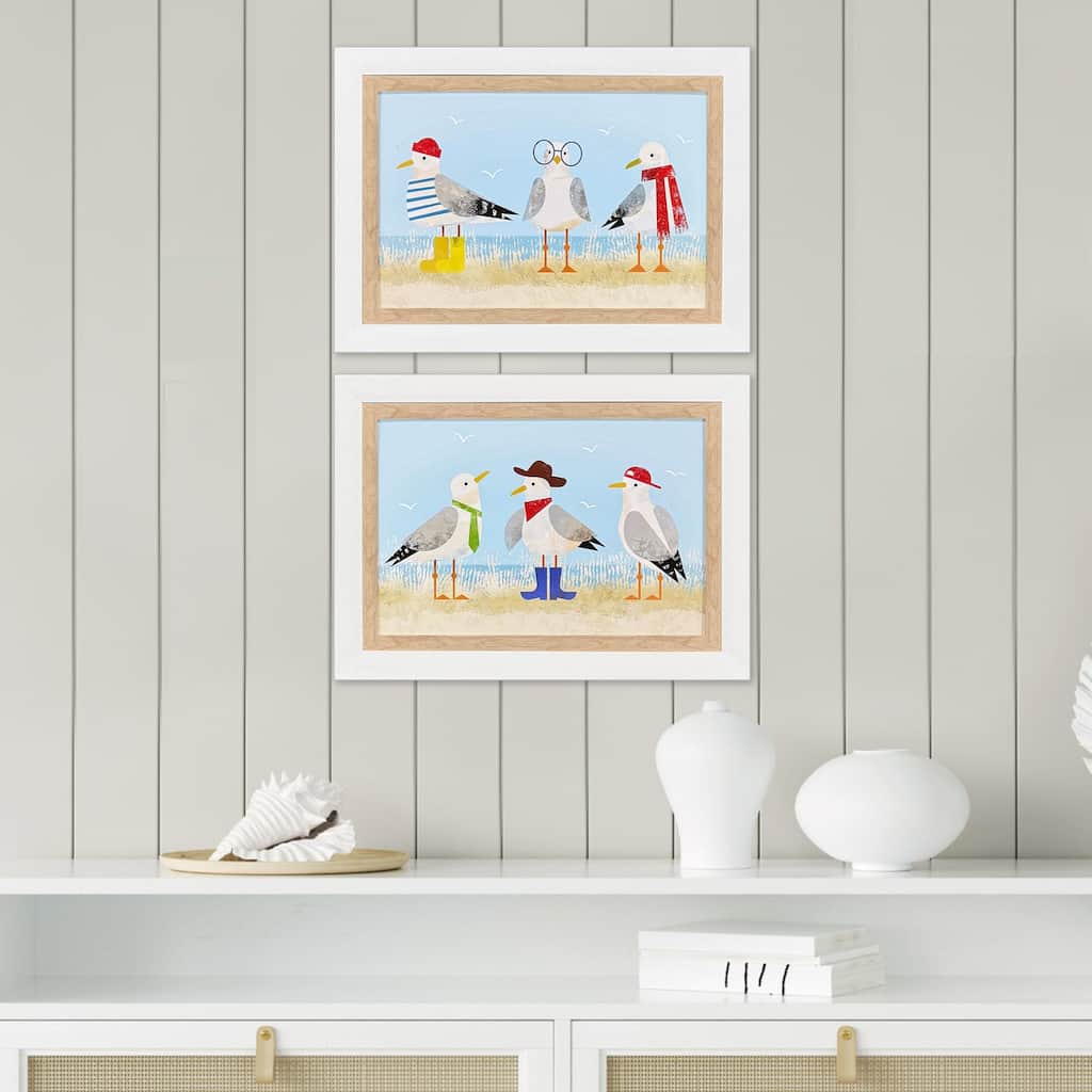 Paragon Sassy Seagull Framed Art - Set of 2