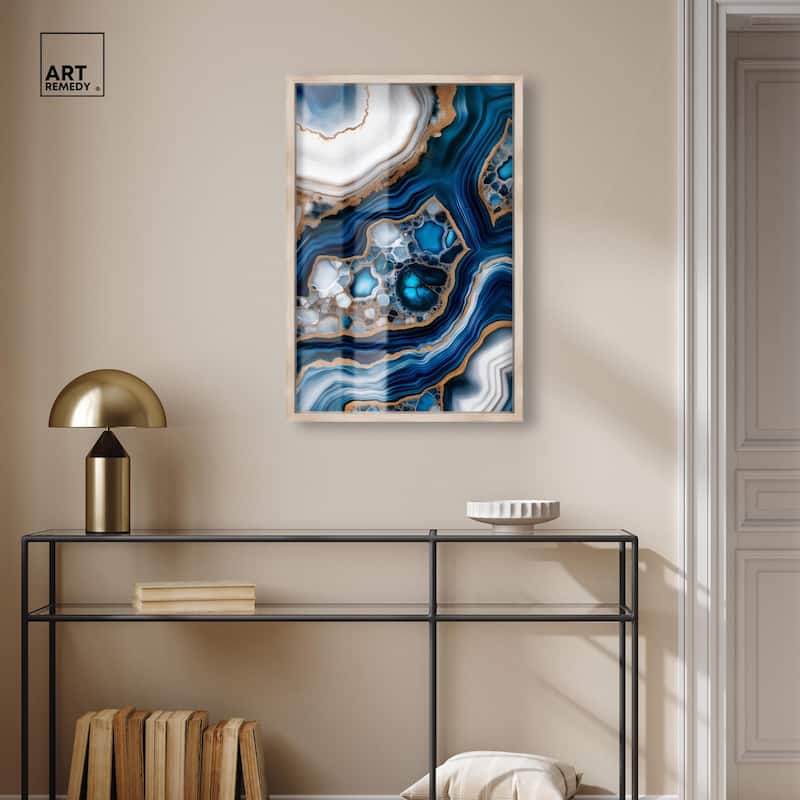 Azure Alveoli I Shadowbox by Art Remedy
