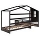 preview thumbnail 13 of 17, Wood House Bed Twin Size