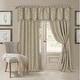 preview thumbnail 21 of 26, Elrene Mia Jacquard Blackout Curtain Panel 52" W X 84" L - Natural