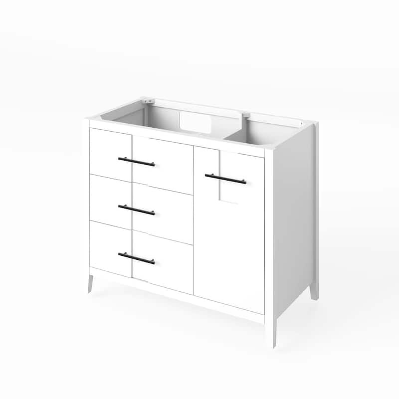 Jeffrey Alexander VN2KAT-42-NT Katara 42" Single Free Standing Vanity - White