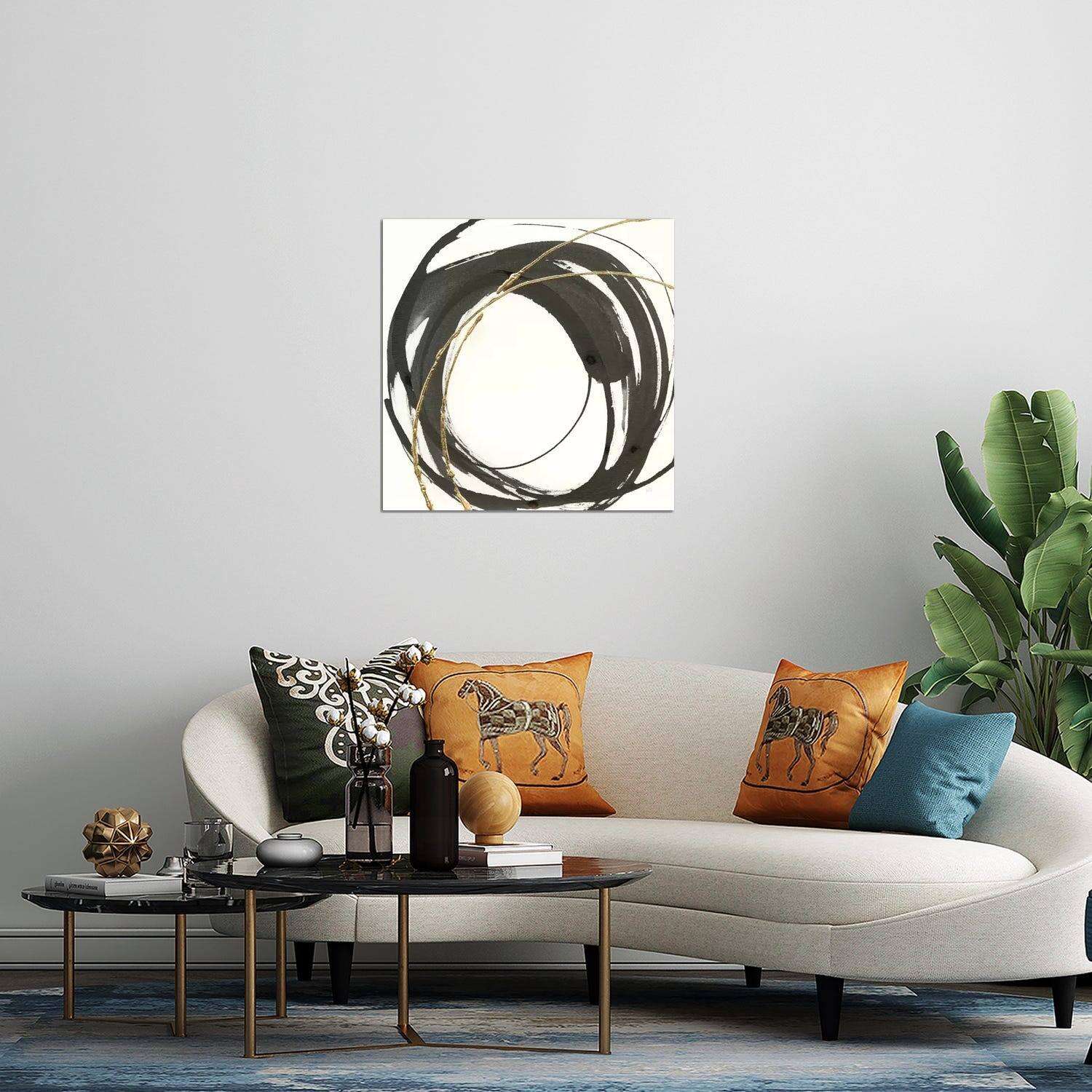 Gilded Enso IV Print On Acrylic Glass by Chris Paschke - Bed Bath ...