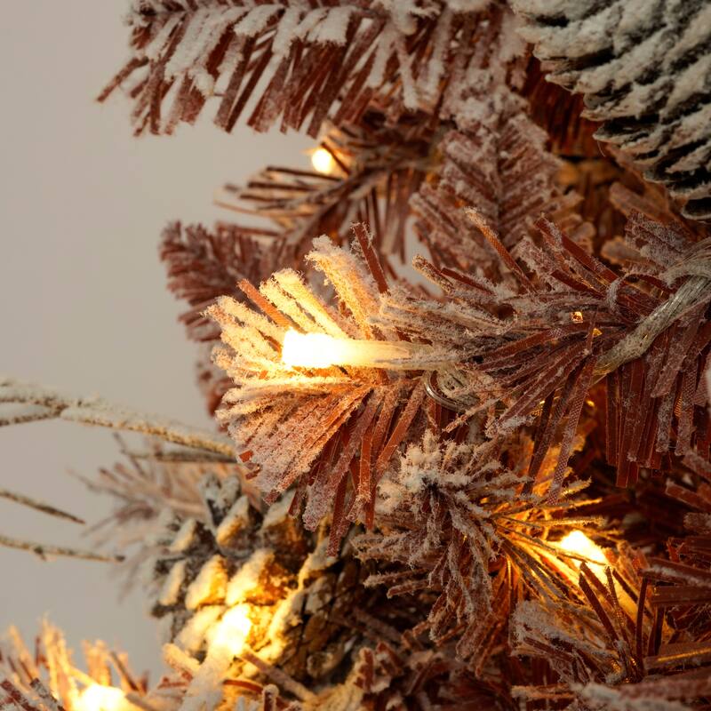 4-Pieces Set Artificial Christmas tree - Brown