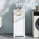 preview thumbnail 20 of 24, VECELO Tilt Out Laundry Hamper Cabinet with Laundry Baskets Hamper Bathroom Storage Cabinet Laundry Cabinet with Drawer