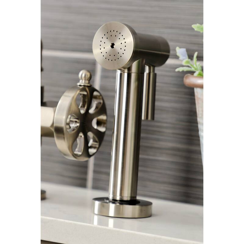 Kingston Brass KS233.RX Belknap 1.8 GPM Bridge Kitchen Faucet