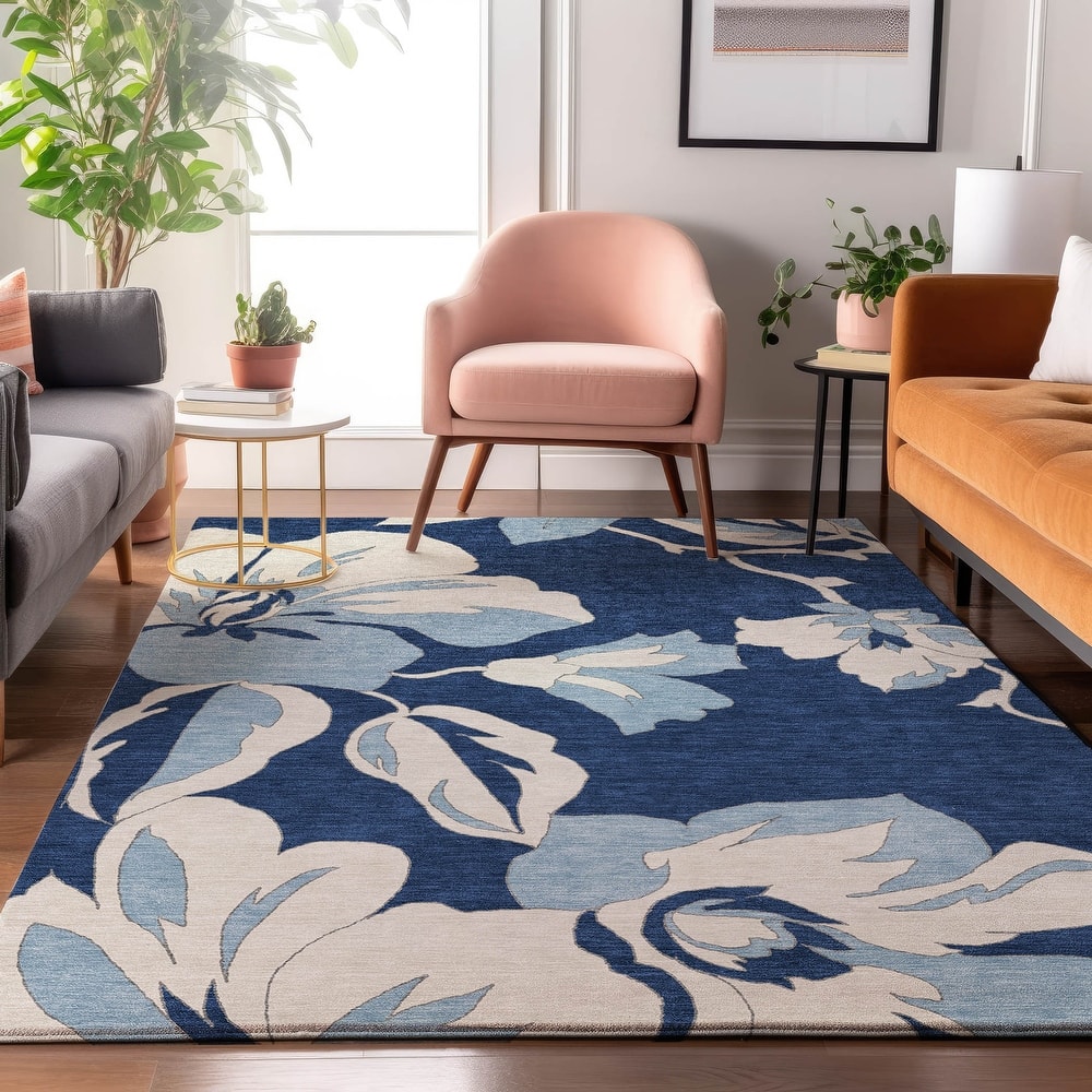 Premium Washable Super Soft Modern Floral Mayfield Rug