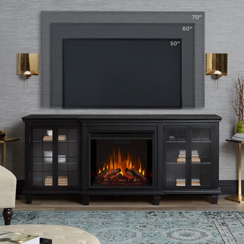 Marlowe 70" TV Stand Electric Fireplace by Real Flame