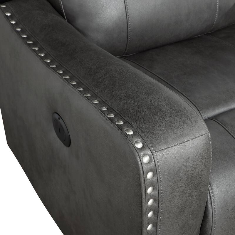 Rowan 36.5" Reclining Chair - Nailhead Trim, Removable Seat Back