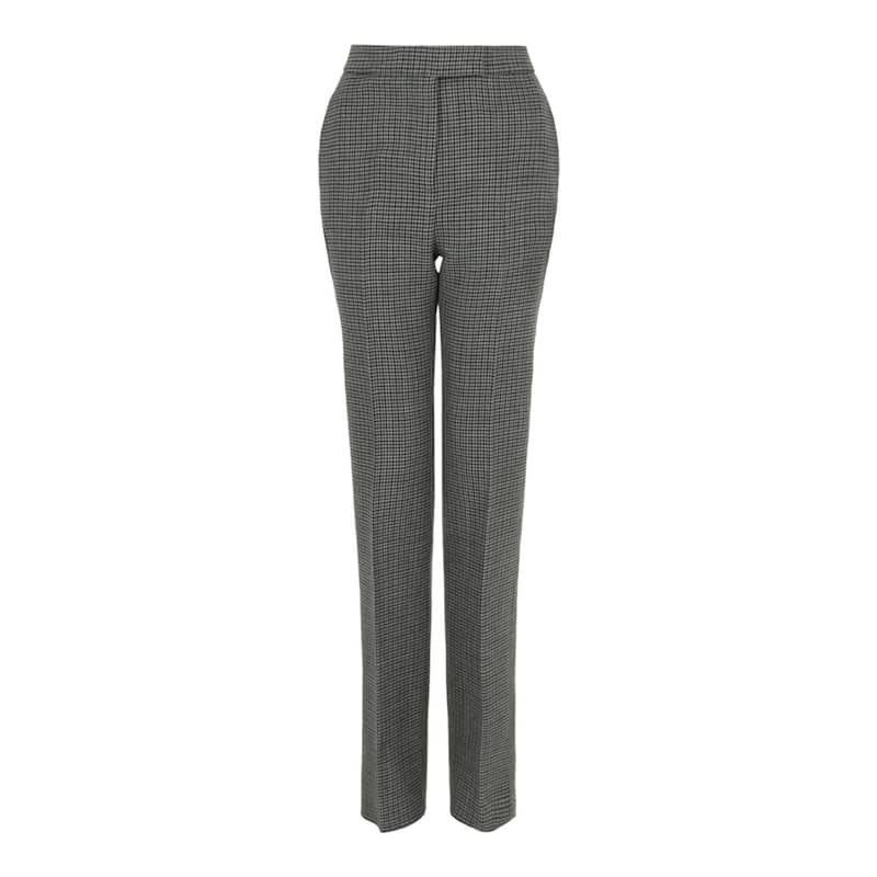 Ferragamo Wool Houndstooth Trousers - 40