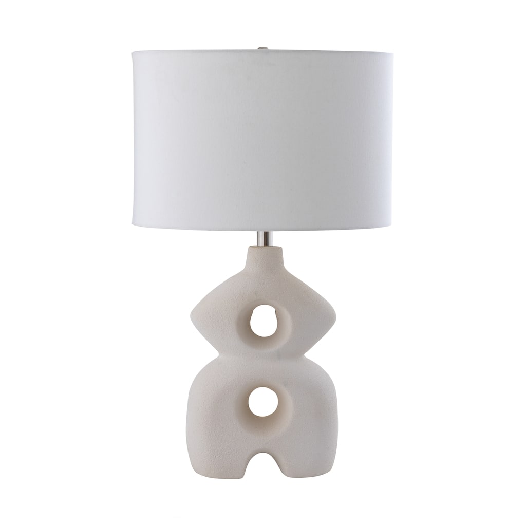 Atlas Lighting Neptune 26'' High 1-Light Table Lamp - Dry White - 26 inch High