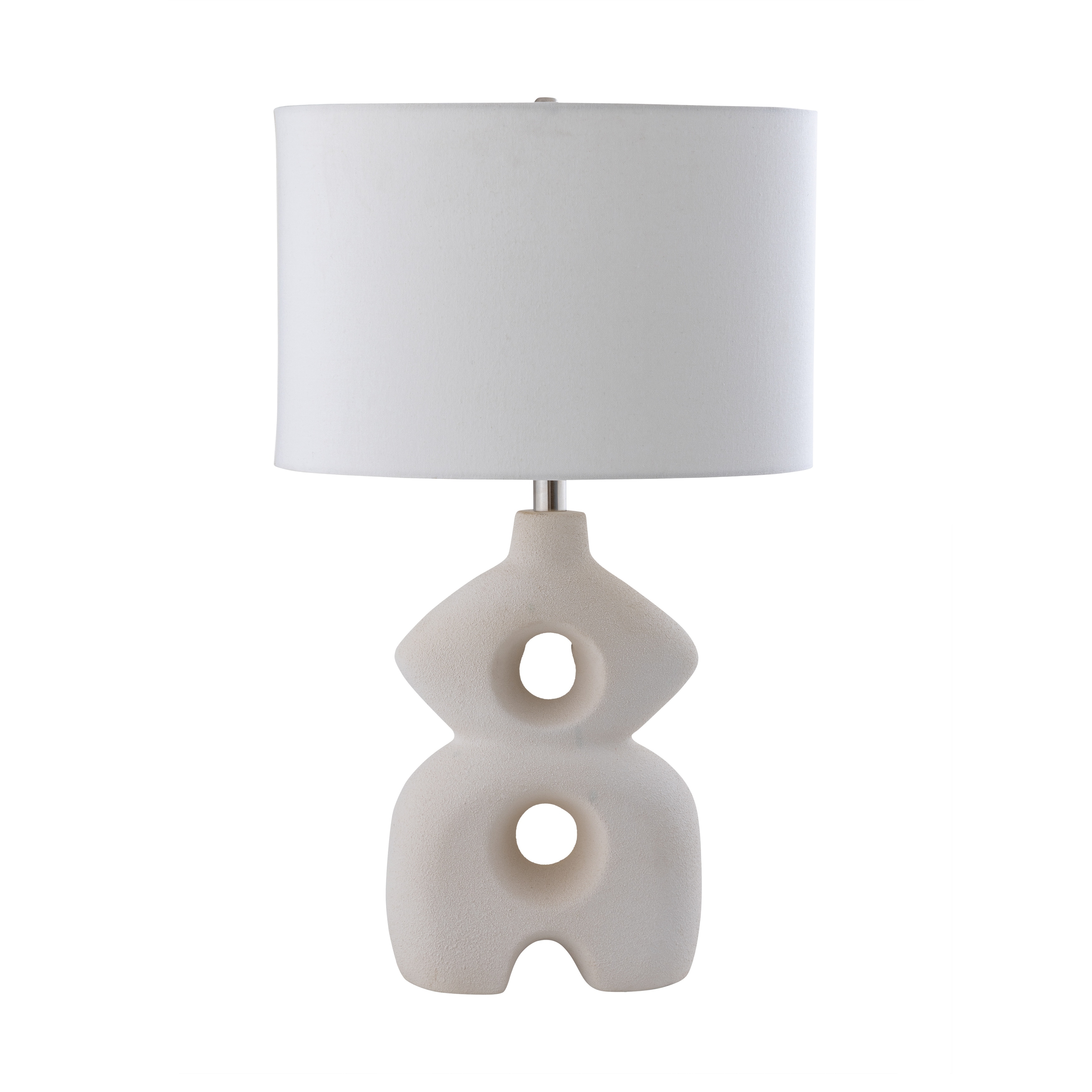 Atlas Lighting Neptune 26'' High 1-Light Table Lamp - Dry White - 26 inch High