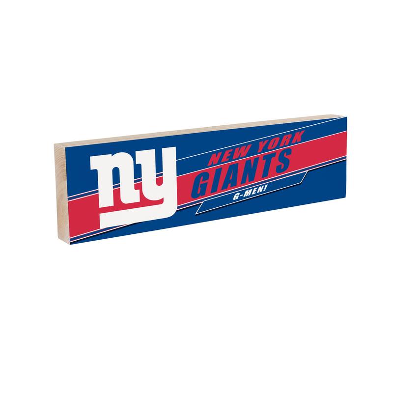 New York Giants Wooden Tabletop Mantel Shelf Sign