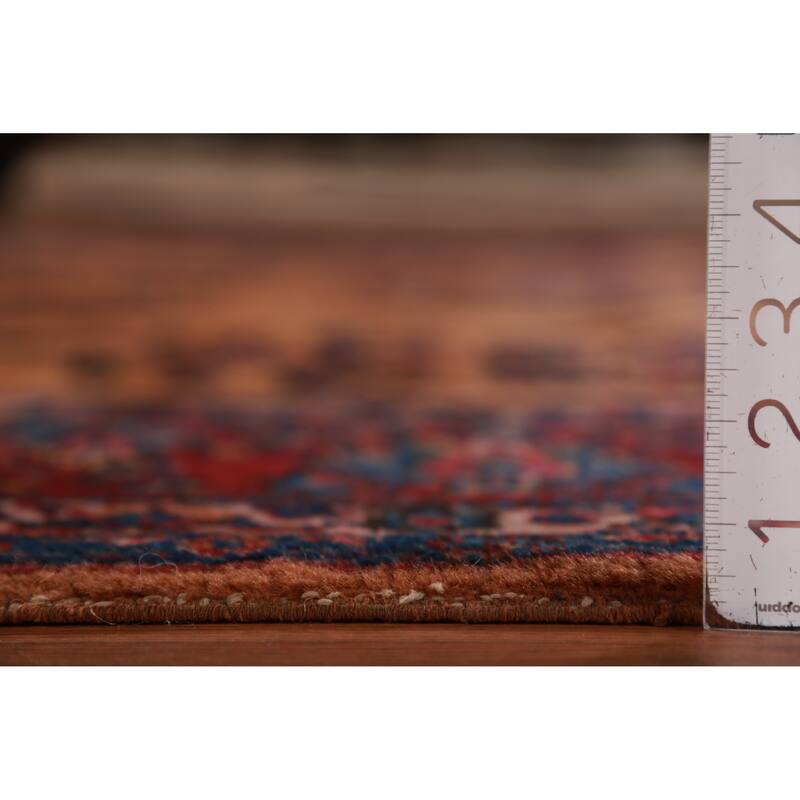 Orange Floral Sparta Turkish Area Rug Hand-Knotted Wool Carpet - 8'10"x 12'10"